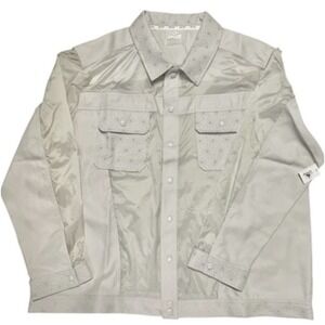 NWT Disney EPCOT Center Spaceship Gray Lightweight Reflective Jacket Mens 2XL